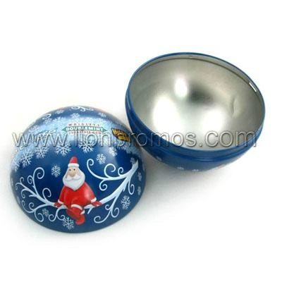 Christmas Ball Promotional Gift Decoration Ornaments Xmas Ball Tin Plate Box